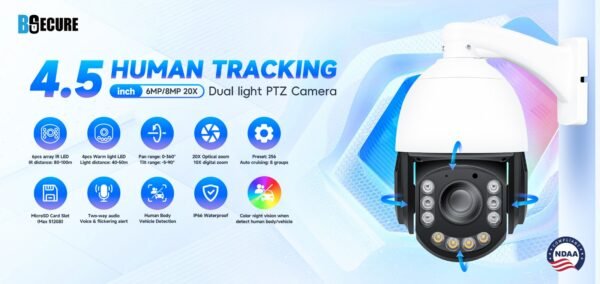 BSecure M608FIRC-HS20X-Y (8MP 20X) CCTV Camera - Image 4